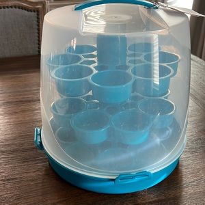 Turquoise cupcake holder